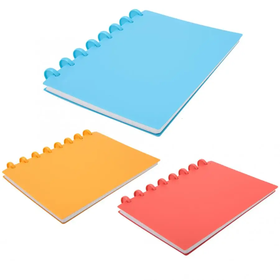 Portable A5 Mushroom Hole Binder Refillable Writing Paper Notebook Office School Supplies 360 degree folded notebook