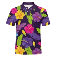 ifpd eu size polo t shirts for men 3d print color flower golf polo shirts unisex short sleeve polyester quick dry tops hip hop