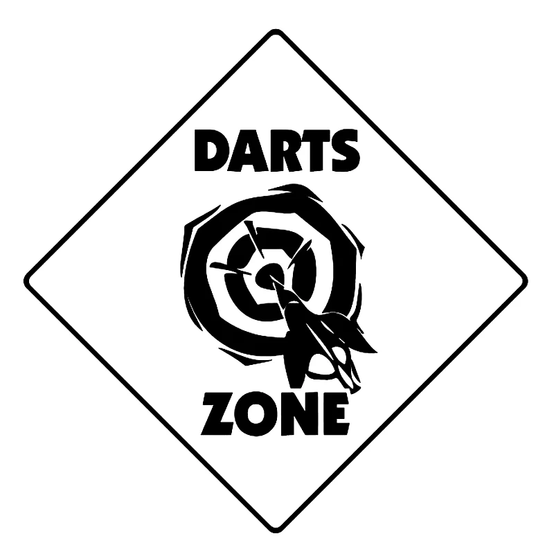 

S51893# Various Sizes/Colors Car Stickers Vinyl Decal Darts Crossing Sign Zone Motorcycle Decorative Accessories Creative Laptop