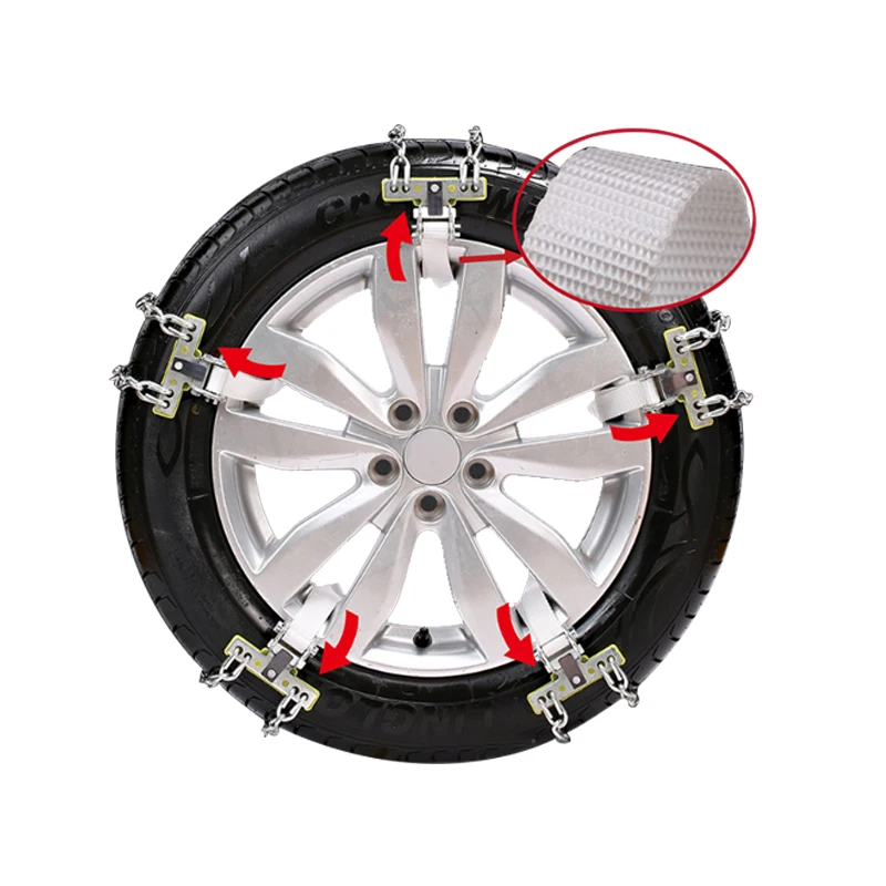 TOSPRA Durable Steel Car Tire Anti-skid Chain Easy Application Belt Snow Road Ice Sand 1pcs | Автомобили и мотоциклы