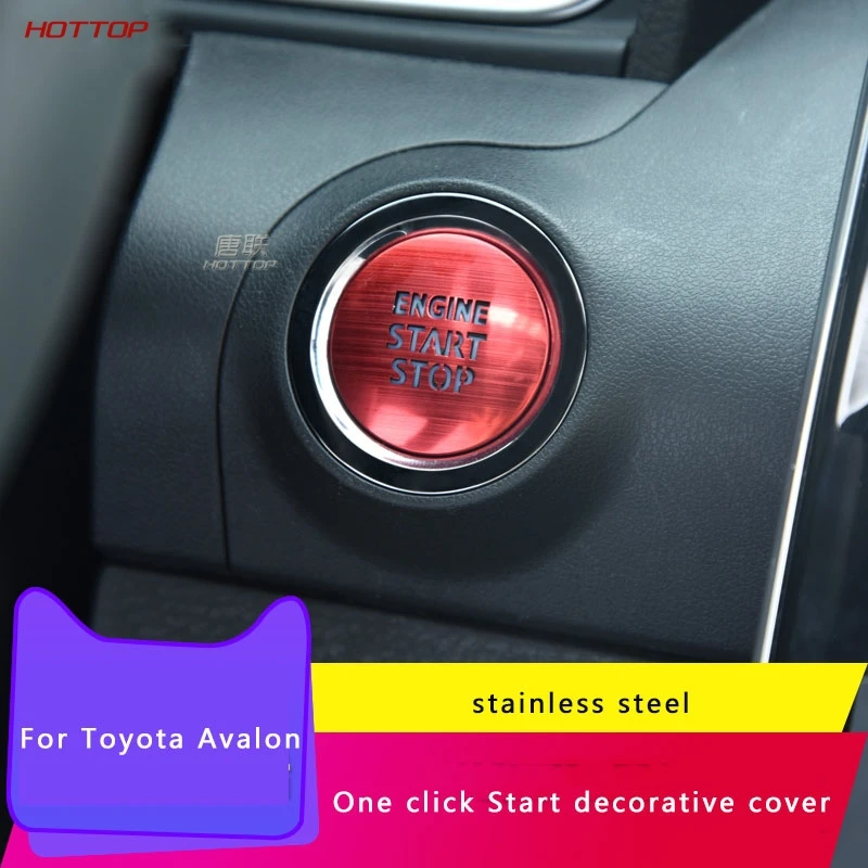 

Для Toyota Avalon 2019 2020 декоративная рамка с одной кнопкой старта зажигания светящаяся декоративная модификация крышки
