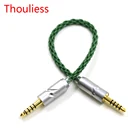 Thouliess HiFi 4,4 мм до 4,4 мм переходник со штекера на штекер AUX AMP, аудиокабель 4,4, соединительный кабель, сделай сам, зеленый