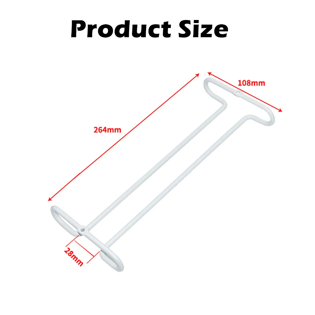 

Wine Glass Rack Hanging Wine Cup Holder Bar Goblet Stemware Storage Racks Shelf Hanger Iron Kitchen Bar Organizer Holder