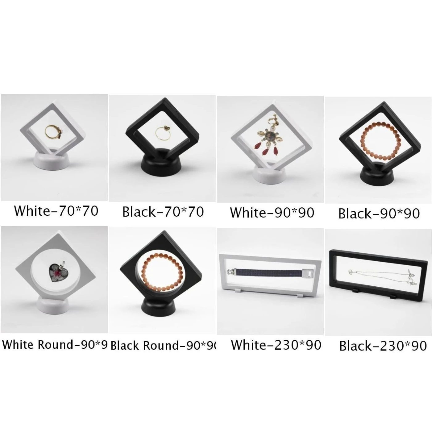 1xFloating рамки тень картинная рамка коробки ювелирных изделий Дисплей гипоксии