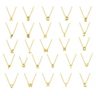 Aide ожерелье для женщин 26 английские Первоначальный Алфавит ожерелье Роскошные цвета: золотистый, серебристый Цвет Серебряный монограмма буквы Word Женское Ожерелье