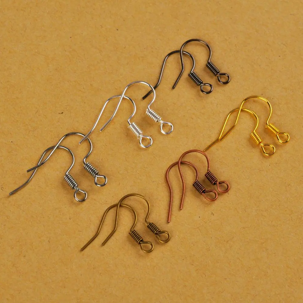 

1000pcs Mixed Colors French Earring Hooks Findings Ear Hook Wire Settings Base Settings For Jewelry Making