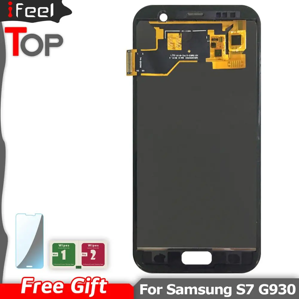 ЖК дисплей для SamSung Galaxy S7 G930 G930F G930A SM + сенсорный экран дигитайзер Бесплатная