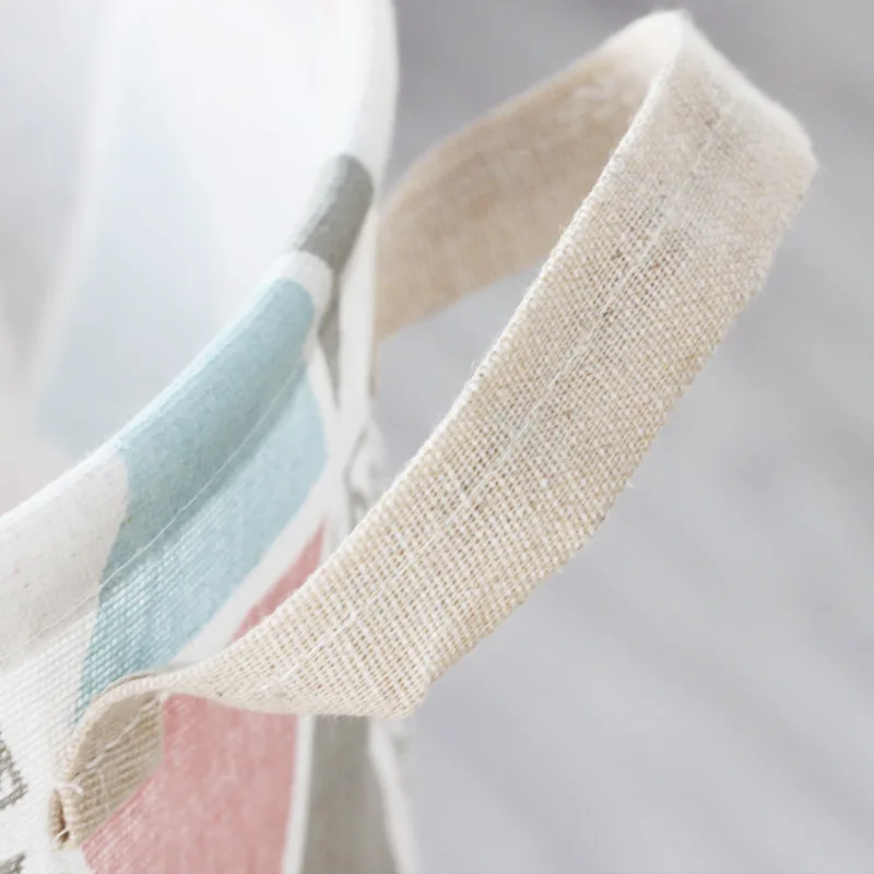 Складная корзина для белья коробка хранения игрушек большая сумка из хлопка