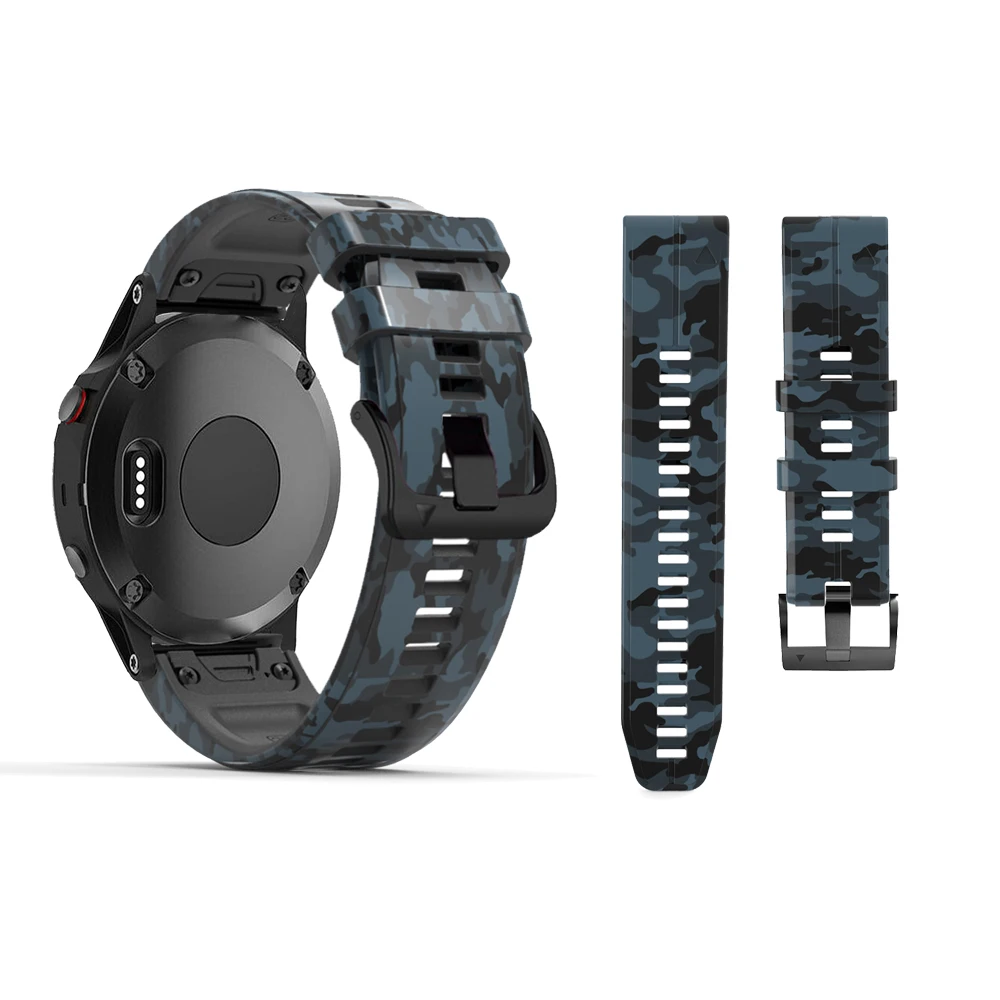 

JSPSYA Silicone Watch Band For Garmin Fenix 6X/5/6X Pro/6/935/945/MK1/3 HR Bracelet Replacement Wrist Strap 22/26MM Band