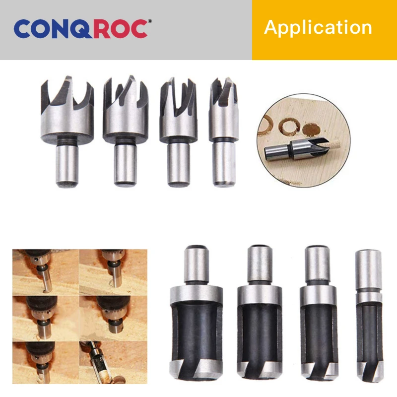 8 шт. набор резцов для резьбы отверстий под дерево с прямым хвостовиком 6 мм 10 13 16