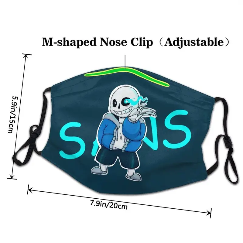 Undertale Sans' граффити маска Для мужчин женщин пыле игра Sans защитный респиратор