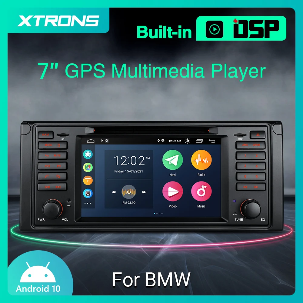 Автомобильный DVD-плеер XTRONS плеер с экраном 7 дюймов на Android 10 0 для BMW E39 M5 1999 2000 2001 2002