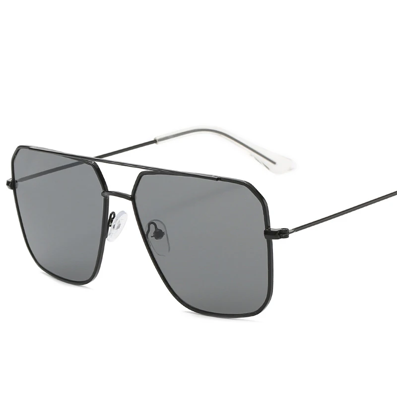 

2022 New Over Sized Sunglasses Men Anti-Reflective Mirror Classic Square Metal Glasses Vintage Fashion Women Sun Glasses Uv400