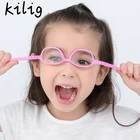 Оптоволоконные Детские небьющиеся очки kфк из силикагеля TR90 с ремешком для очков от близорукости K304