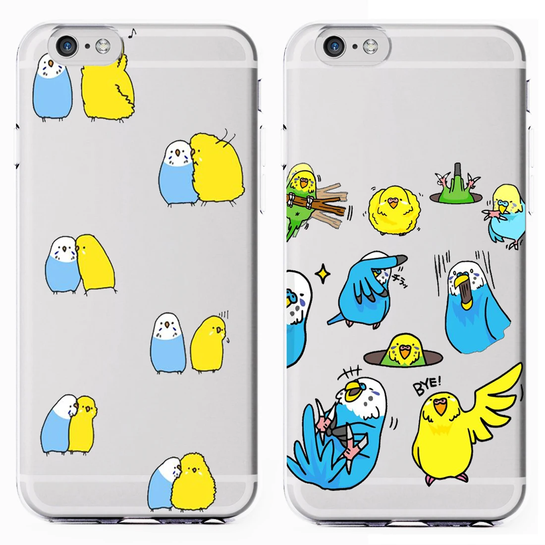 Chubby Cockatiels Parrotlets Hello parrot bird Новый Модный мягкий прозрачный чехол для iPhone 7 6 6S 8Plus 5s X