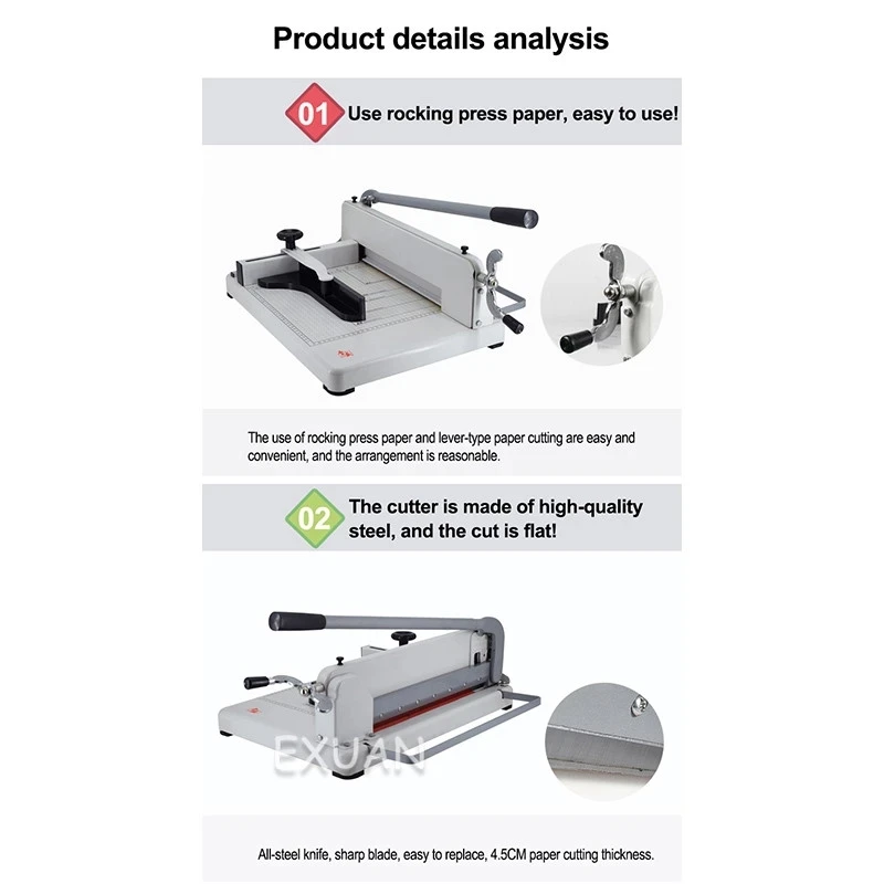 

Paper cutter heavy paper cutter photo album recipe photo paper cutter paper cutter A3/A4 manual steel thick layer