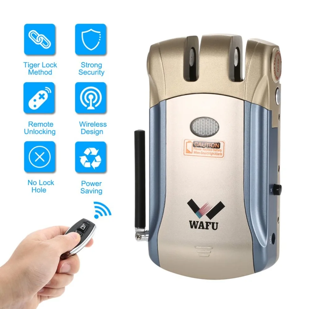 WAFU HF-008 Умный Замок Bluetooth с поддержкой отпечатков пальцев и сенсорного экрана без