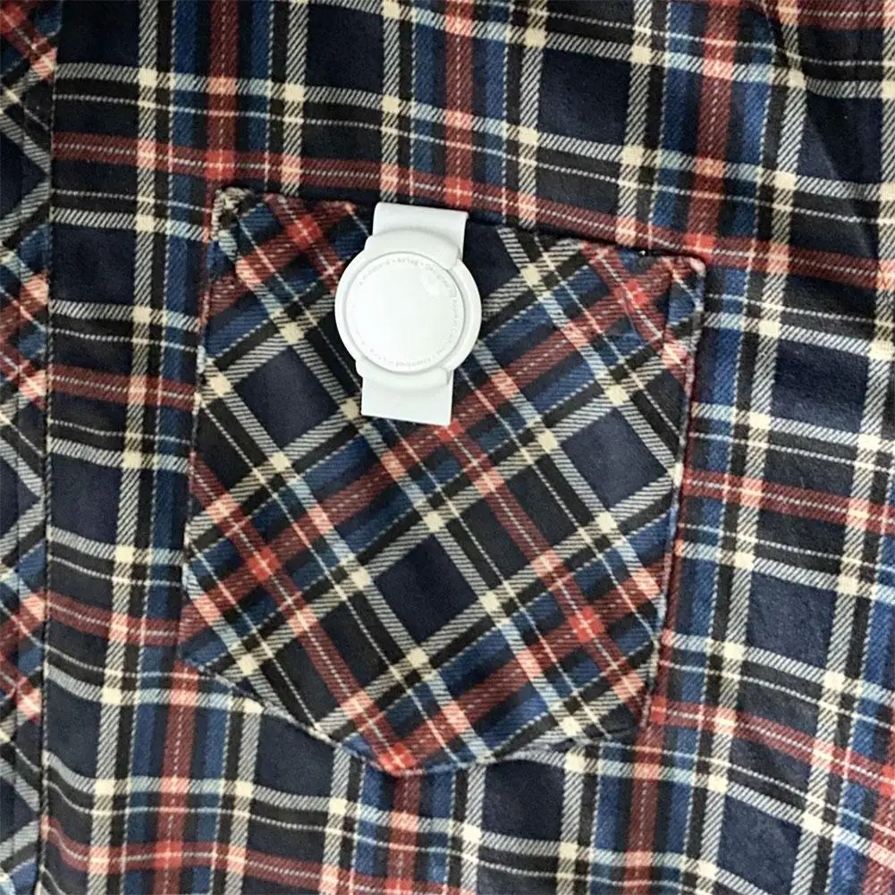 

Bookmark Sleeve Mount Bracket Protector For Apple Airtags Tracker Protective Case Anti-lost Protective Locator Snap B5Q7