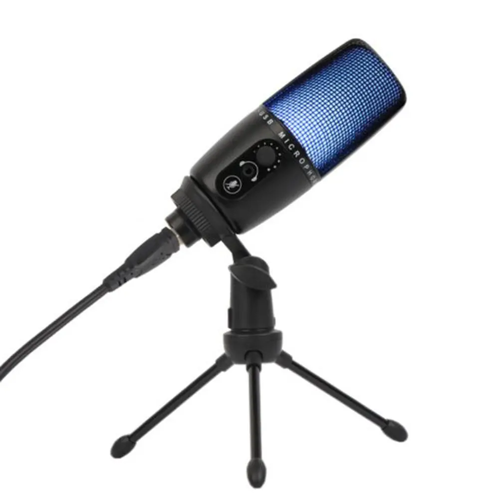 

RGB Metal USB Condenser Recording Microphone For Laptop Windows Studio Recording Vocals Voice Over,Gaming Conference Mic