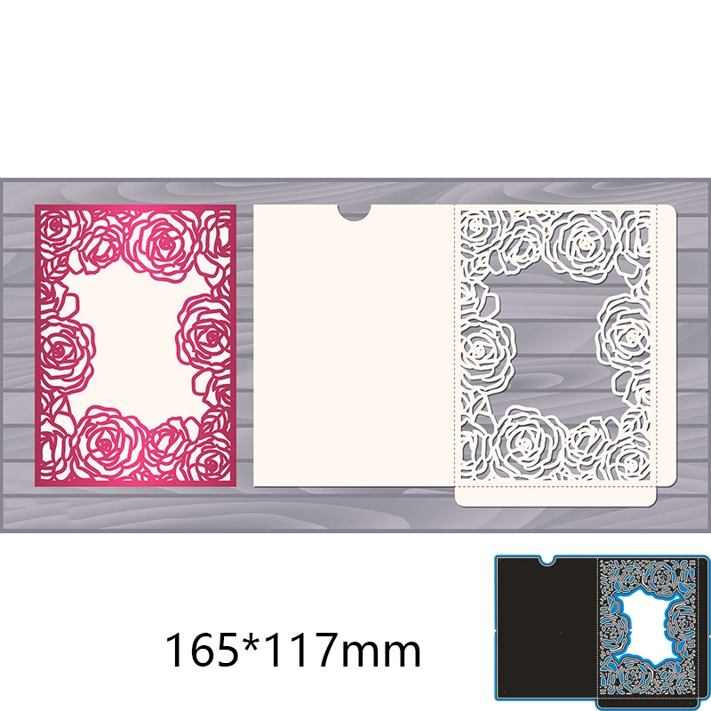 165*117 мм розовые поздравительные открытки металлические режущие штампы для