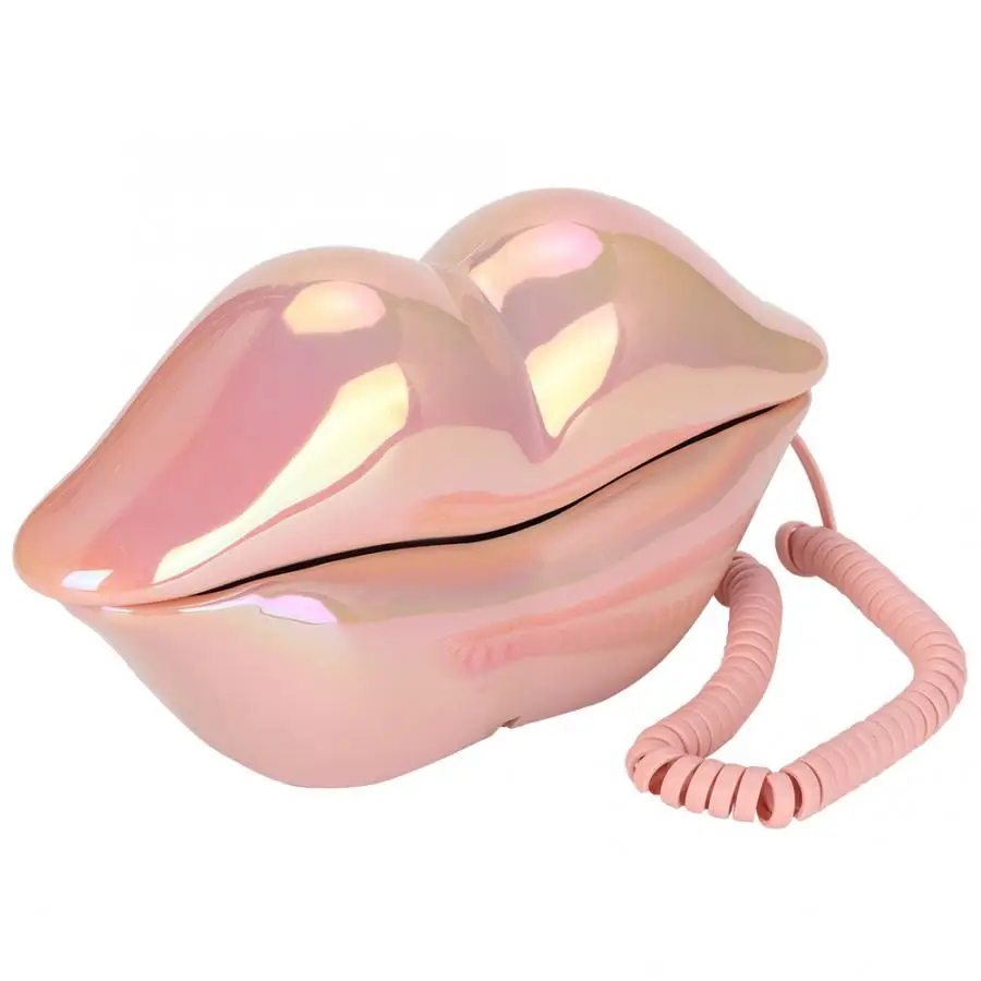 WX-3016 Mouth's Lips Shape Telephone Home Office Desktop Telephone Landline fashionable