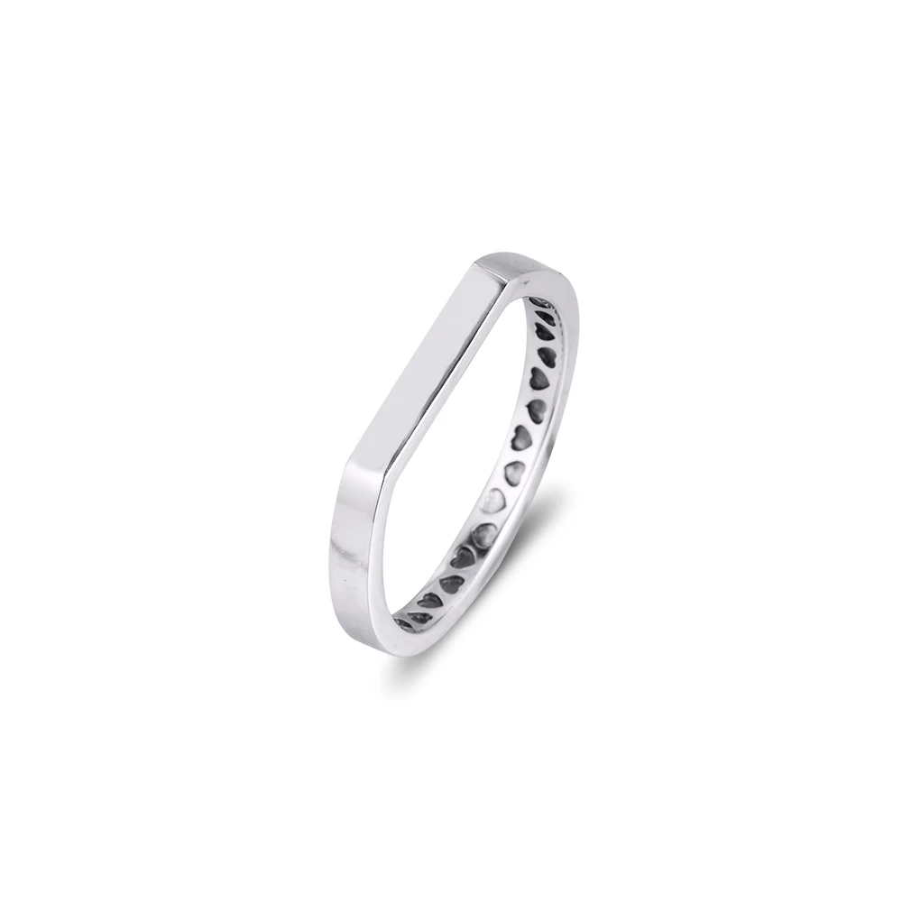 

Bar Stacking Rings 100% 925 Sterling-Silver-Jewelry Free Shipping