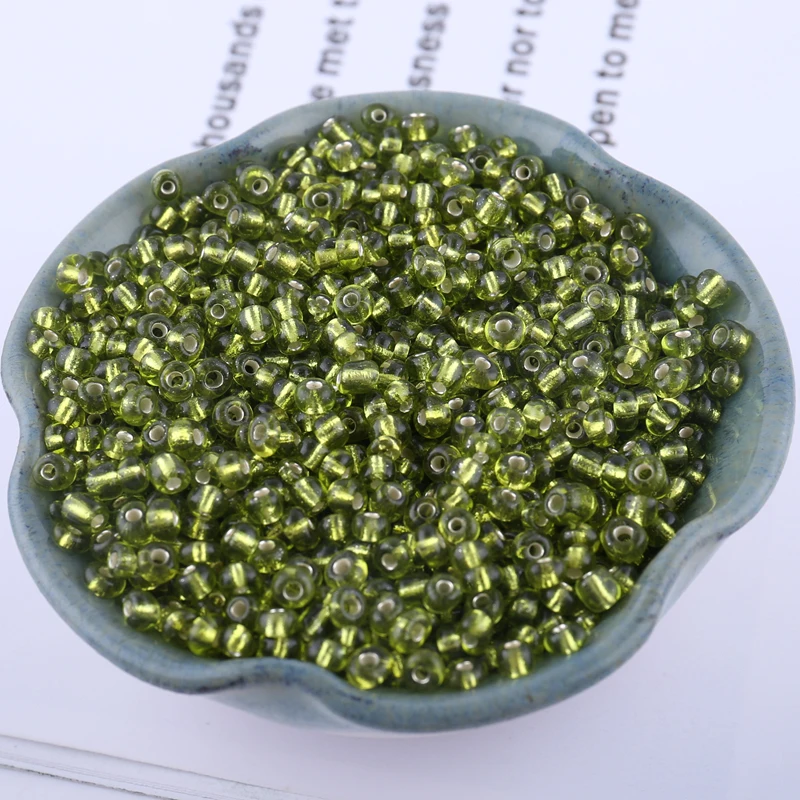 

200pcs 4MM Czech Glass Seed Beads Trinkets Suitable for Clothing Handmade Jewelry DIY Bracelet Necklace Irregular Round