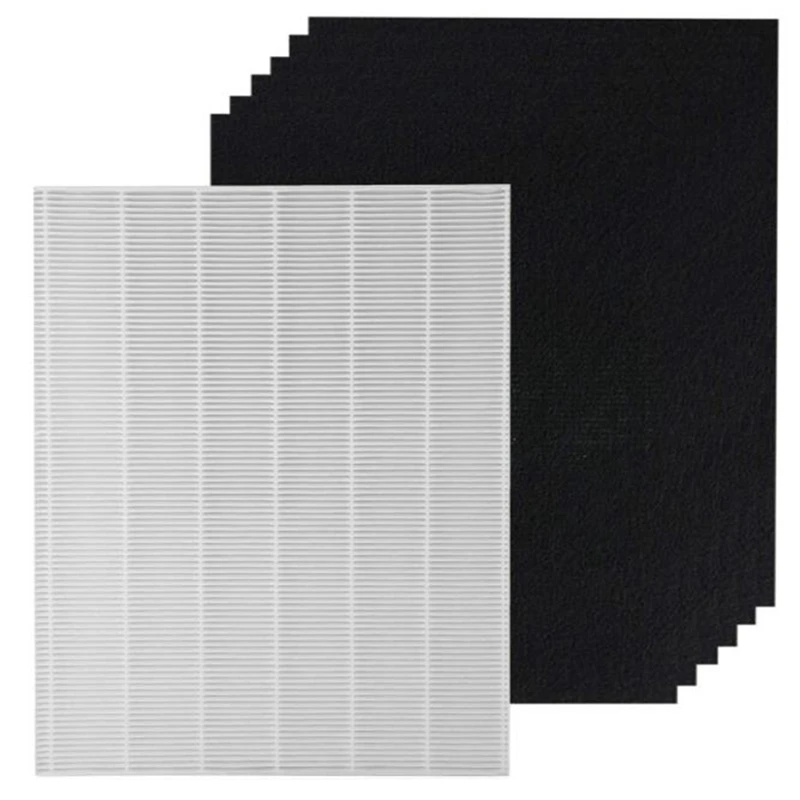 

2 Ture HEPA Filters+12 Air Purifier Carbon Pre-Filters,For Winix 115115 Filter A Size 21 For Winix C535 P300 5500 5300