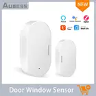 Датчик двери и окна Aubess ZigBee, датчик открывания входа, система безопасности с Alexa Google, без Smart Getway