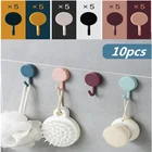 10 шт., самоклеящиеся крючки-Вешалки для хранения ключей