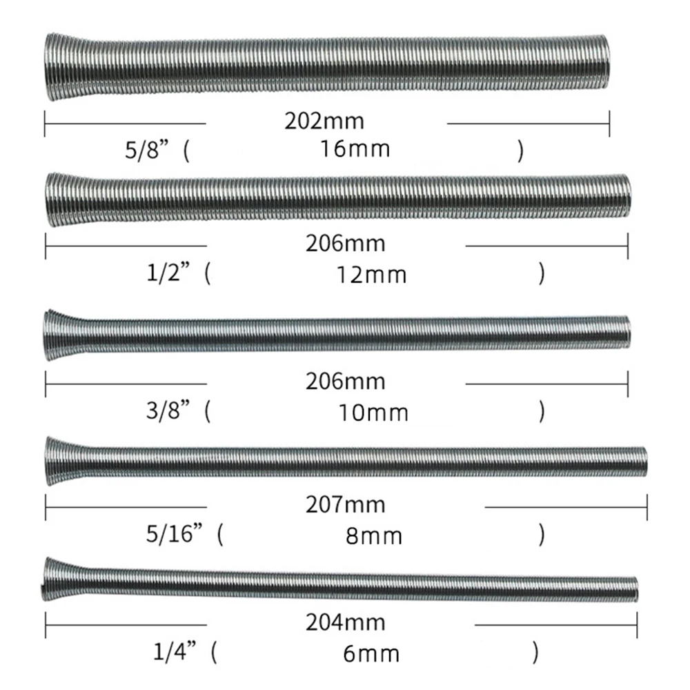 5 шт./компл. ручная ПВХ проволочная трубка с пружиной изгибающее устройство трубы