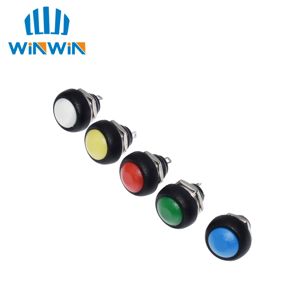 5 шт. водонепроницаемый мини кнопочный переключатель 12 мм|Интегральные схемы| |