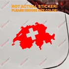 Виниловая наклейка с изображением флага Швейцарии, без фона