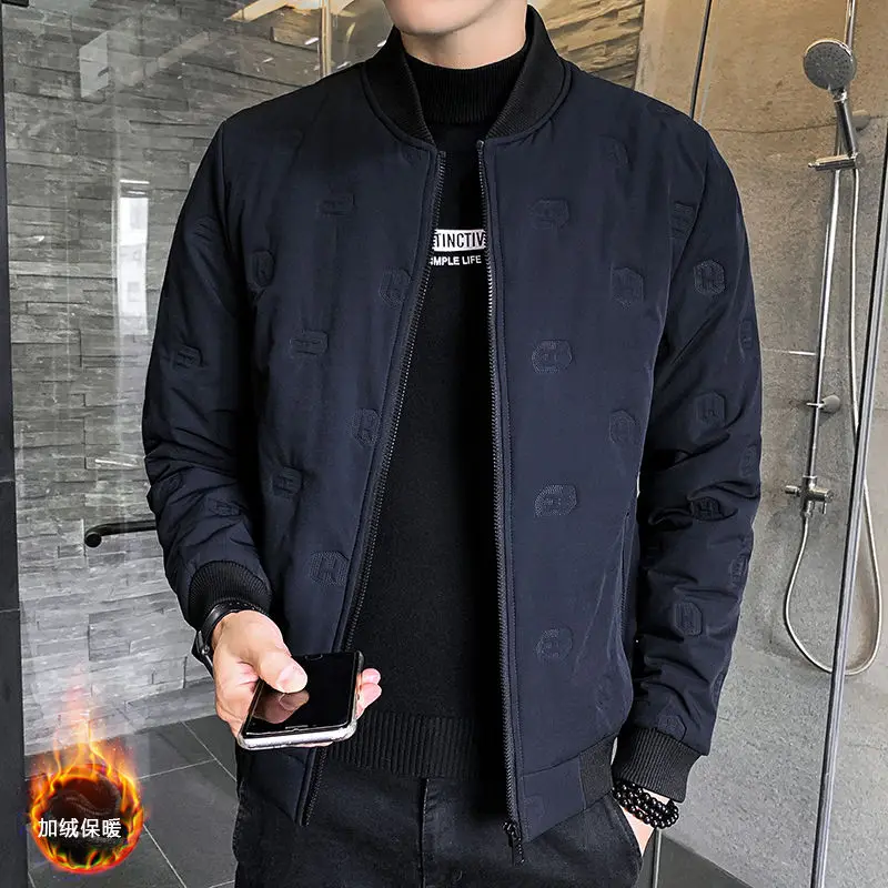 

Yinglangjie Brand Quilted Cotton Cloth Men's Jacket Winter Style Brushed and Thick Short Winter Men's Large Size Cotton-Padded