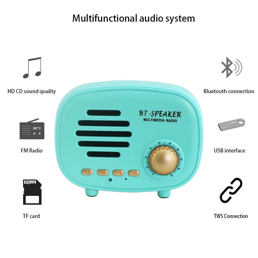 CHYI Мини Портативный Bluetooth FM радио динамик s милый подарок для детей беспроводной