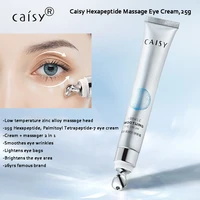 caisy hexapeptide massage eye cream 25g anti wrinkle firming reducing removing eye bags brightening eye massager serum