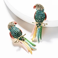2021 statement crystal bird drop earrings women wedding party bohemian new girls cute gifts dangle earring