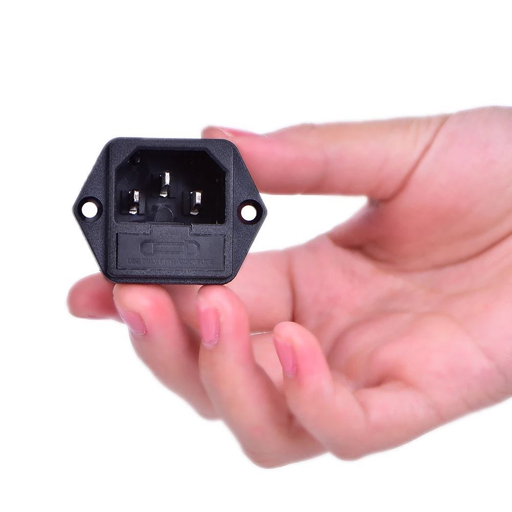 

10A 250V AC AC-03 Power Socket With Safety Fuse Holder Socket Connectors