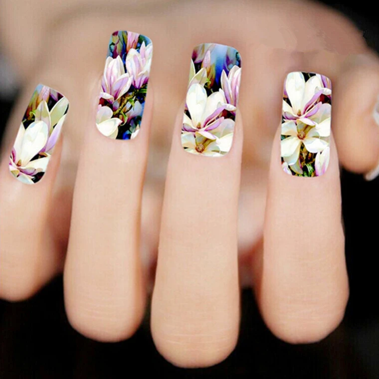 50 листов водные наклейки Временные татуировки DIY ногтей Советы Маникюр случайный