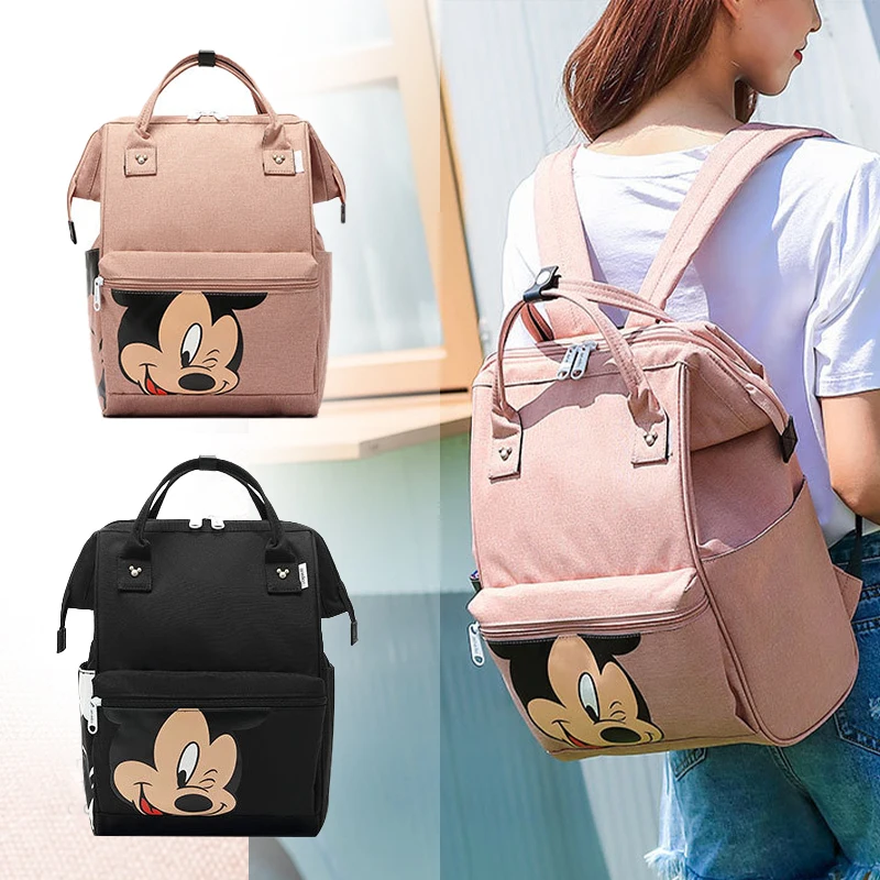 Сумка для подгузников disney, рюкзак, детские сумки для мам, мокрая сумка, модный органайзер для подгузников для мам, органайзер для подгузников с Микки Маусом, дорожная коляска