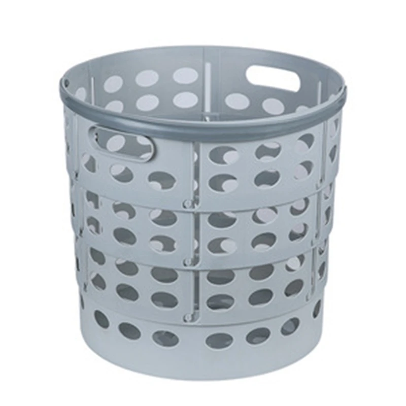 

Plastic Laundry Basket, Large Bathroom Clothes and Toy Storage Basket,Folding Laundry Hamper, Household Laundry Hamper