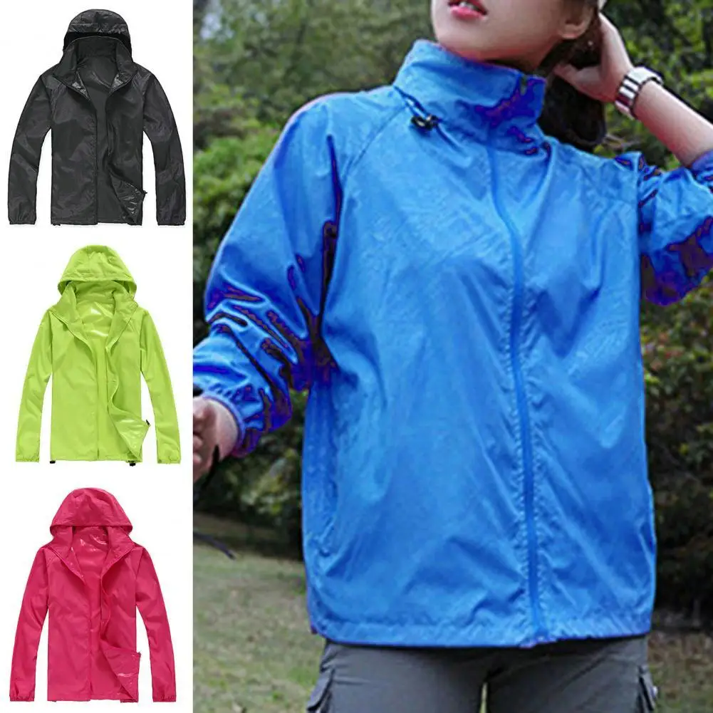 

Quick Dry Skin Coat Sunscreen Waterproof UV Women thin Army Outwear Ultra-Light Windbreake Jacket Women Men Windproof Coat Jacke