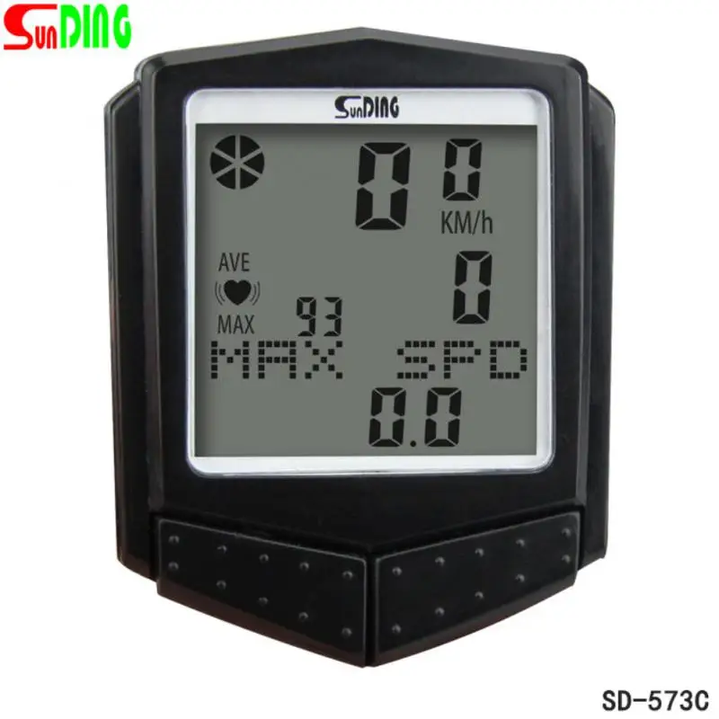 

SD-573C SUNDING Bicycle Computer wireless heart rate monitor automatically wake up backlit speedometer code table Accessories