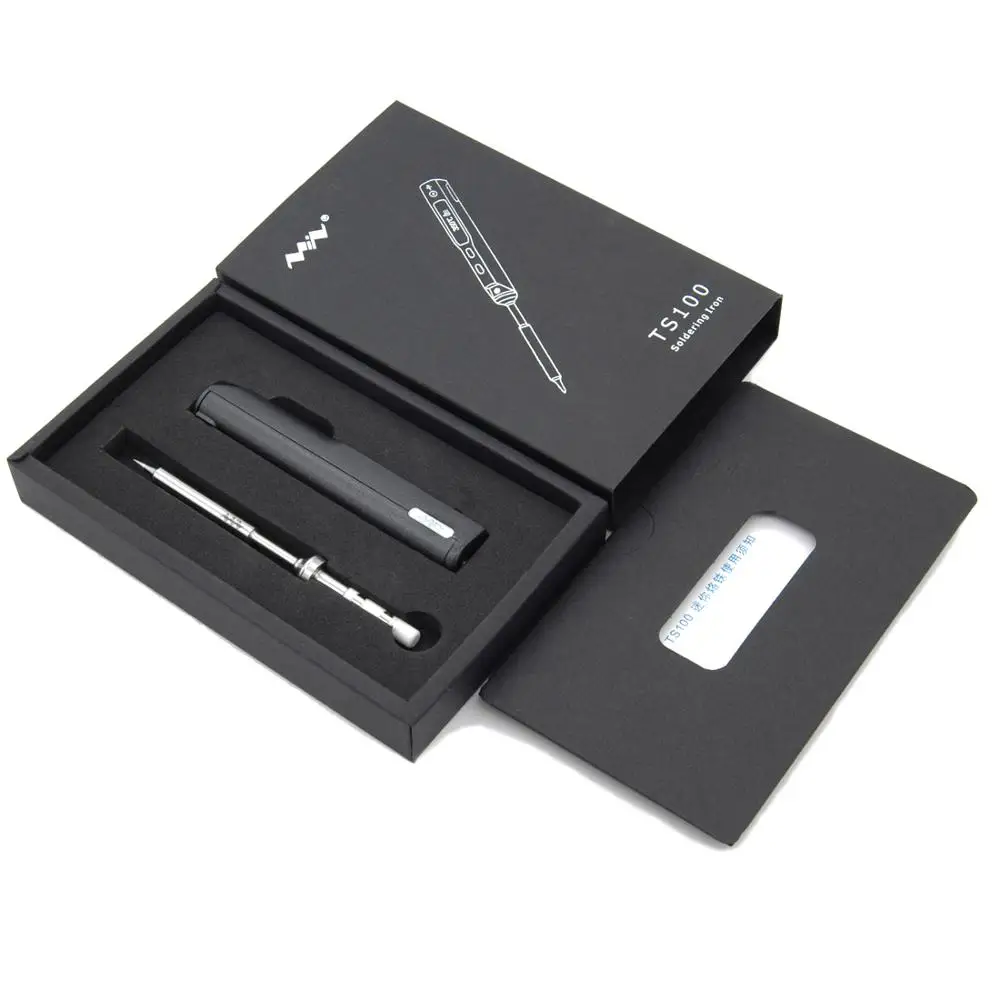 Цифровая мини-паяльная станция TS100 OLED программируемый интерфейс DC5525 встроенный