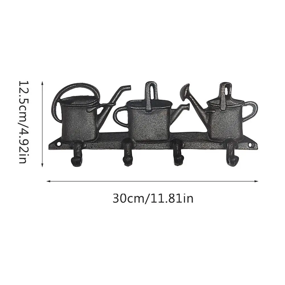 

Wall Hook Rack Decorative Kettle Shape Cast Iron Coat Wall Hanger
