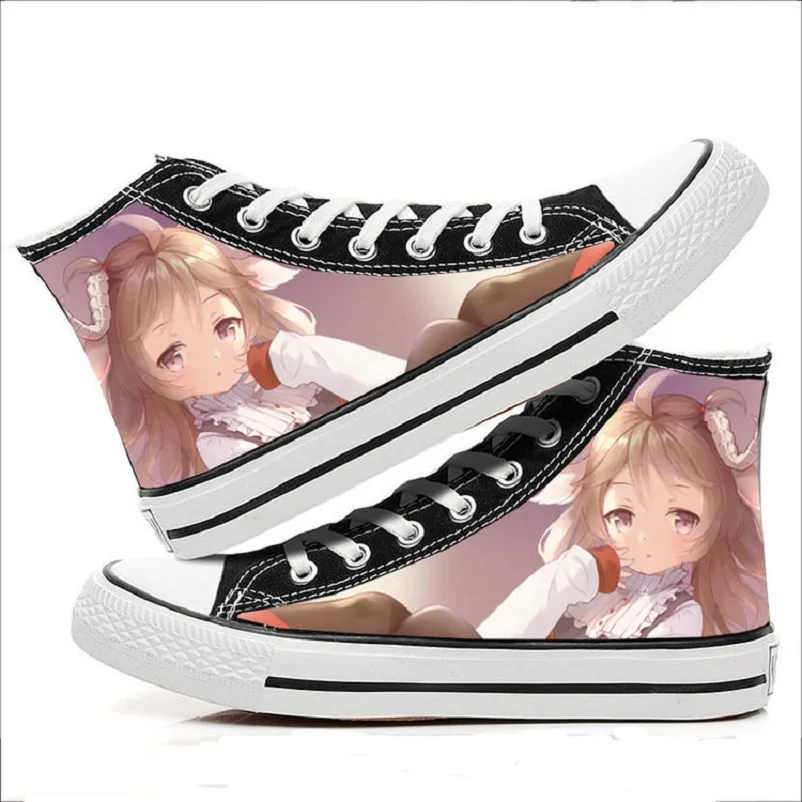 

High-Q Unisex Anime Arknights Canvas Shoes 3D Arknights FEater skyfire silence Casual plimsolls duck shoes rope soled shoes