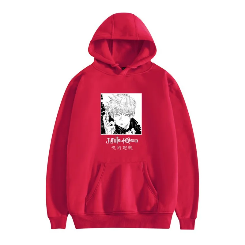 

Anime Jujutsu Kaisen Hoodies Harajuku Fashion Men Women Hoodies Casual Loose Pullovers Hooded Autumn Winter Cotton Sweatshirts