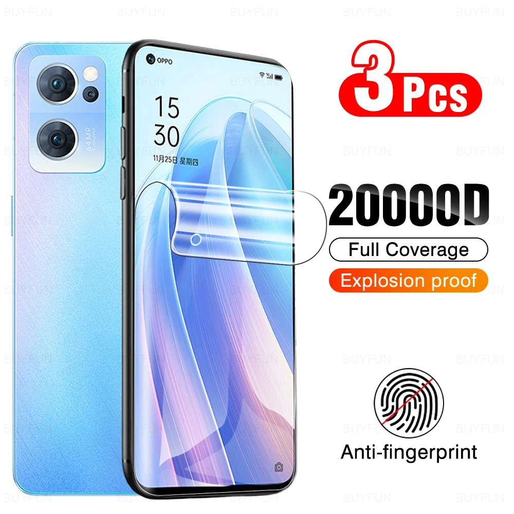

Гидрогелевая пленка 3 шт. HD для OPPO Reno 7 5G 7Pro 7se Pro SE Reno7 OPO, защитная пленка для экрана на не Glas 6,43 "PFJM10