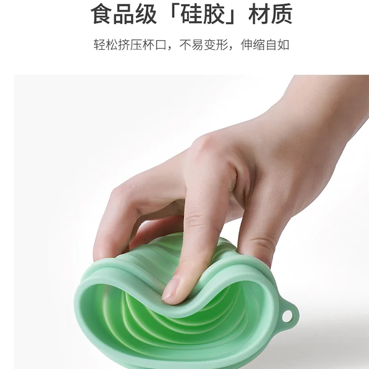 На открытом воздухе дорожные круглые силиконовые складные миски