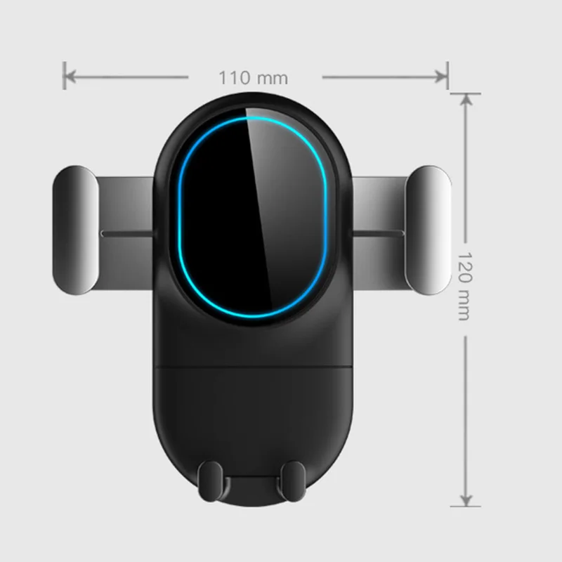 

360 Rotating Car Phone Bracket Mount Holder Wireless Charger Gravity GPS Rack PUO88